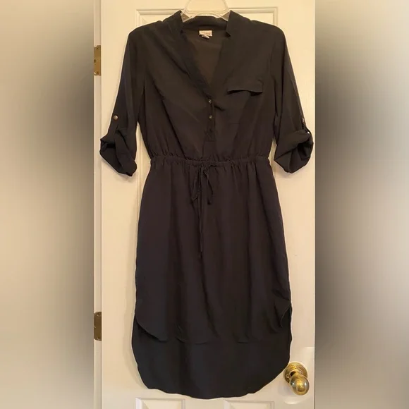 merona black dress Merona Black Dress with White Dots (XXL)